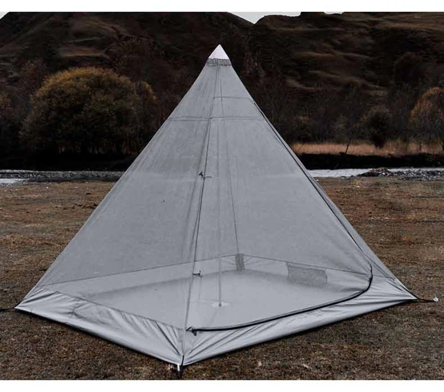 Cheap Goat Tents Luxury Waterproof Polyester Large Tents With Tarp Camping Spire Yurt High Quality Indian Pyramid Black Tent   